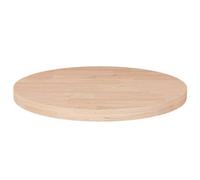 (natural, 50 x 2.5 cm) vidaXL Solid Wood Oak Round Table Top Untreated Table Top Multi Colours/Sizes