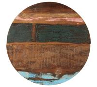 vidaXL Round Table Top 70cm 25-27mm Solid Reclaimed Wood Wooden Furniture