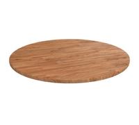 Vidaxl Round Table Top Light Brown 60X1.5 Cm Treated Solid Wood Oak Table Tops