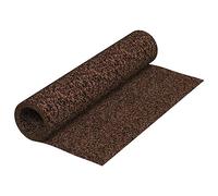 vidaXL Rubber Cork Roll, Resistant Long-Lasting, 100x500 cm Size, 2 mm Thickness, Sound-Dampening Floor Insulation, Brown, Easy to Clean.
