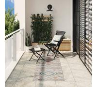 vidaXL Rug ARBIZU Indoor and Outdoor Vintage Design 80x250 cm