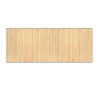 vidaXL Rectangular Bamboo Rug 80x200 cm - Modern Runner/Area Carpet with Anti-Slip Backing, Low Odour, Water-Resistant, Easy to Clean - Light Natural Beige for Living Room/Bedroom