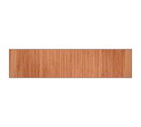 vidaXL Brown Bamboo Rug Floor Mat - Modern Rectangular Area Rug/Carpet Runner for Hallway, Living Room, Office - Durable, Water-Resistant, Anti-Slip, Easy To Clean, 70x300 cm