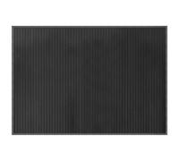 vidaXL Bamboo Rug Floor Mat 70x100 cm - Modern Rectangular Area Carpet Runner, Grey, Natural Look, Anti-Slip for Hallway, Living Room