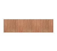 vidaXL Bamboo Rug Floor Mat 80x300 cm - Rectangular Modern Natural PP-Backed Carpet Runner for Hallway, Living Room, Anti-Slip, Neutral Brown Tone
