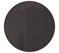 vidaXL Rug Floor Mat Area Rug Hallway Carpet Runner Round Dark Brown Bamboo