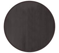vidaXL Dark Brown Bamboo Rug - 100cm Diameter Round Floor Mat for Living Room, Hallway | Modern, Water-Resistant Carpet Runner with Anti-Slip Backing