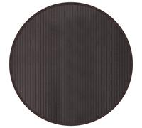 vidaXL Rug Floor Mat Area Rug Hallway Carpet Runner Round Dark Brown Bamboo