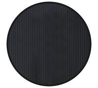 vidaXL Rug Floor Mat Area Rug Kitchen Hallway Carpet Runner Round Black Bamboo