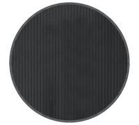 vidaXL Bamboo Rug - 60cm Round Grey Bamboo Area Rug/Mat - Modern, Easy Clean, Anti-Slip for Living Room, Kitchen, Hallway
