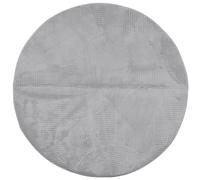 vidaXL Rug Fluffy Carpet Area IZA Soft Round Polyester Grey 200 cm - Scandinavian Look Short Pile, Non-Slip & Machine Washable