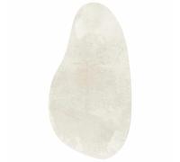 vidaXL Rug Folding HUARTE Cream 80 x 150 cm Polyester, Living Room Rug, Modern Design, Foldable, Anti-Slip Base, Polyester Material, Large Area for Comfortable Indoor Decor