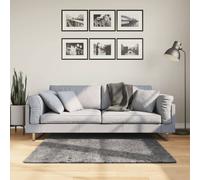 vidaXL Rug HUARTE Short Pile Soft and Washable Anthracite 120x120 cm