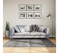 vidaXL Rug HUARTE Short Pile Soft and Washable Anthracite 160x160 cm