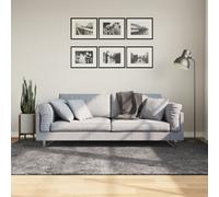 vidaXL Rug HUARTE Short Pile Soft and Washable Anthracite 160x230 cm NEW