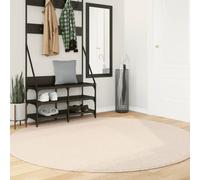 vidaXL Rug HUARTE Short Pile Soft and Washable Beige Ø 200 cm