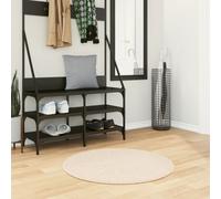 vidaXL Rug HUARTE Short Pile Soft and Washable Beige Ø 80 cm