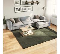 vidaXL Rug HUARTE Short Pile Soft and Washable Forest Green 240x240 cm