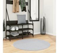 vidaXL Rug HUARTE Short Pile Soft and Washable Grey Ø 100 cm
