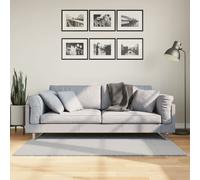 Rug 80x150 cm Grey Polyester Washable Non-Slip Modern Short Pile Indoor For Home