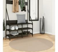 vidaXL Rug HUARTE Short Pile Soft and Washable Sand Ø 120 cm