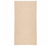 vidaXL Rug, Indoor and Outdoor Floor Carpet for Decorative, Area Rug for Hallway, UV-resistant Floor Rug, Carpet Flooring, Beige Jute Look