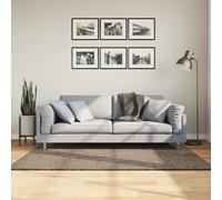 vidaXL Rug ISTAN High Pile Shiny Look Grey 120x170 cm