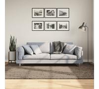 vidaXL Rug ISTAN High Pile Shiny Look Grey 160x230 cm UK