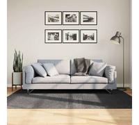 vidaXL Rug IZA Short Pile Scandinavian Look Anthracite 140x200 cm