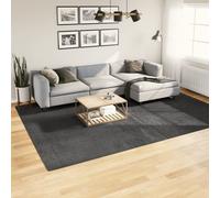 Rug Fluffy Area IZA Short Pile Scandinavian Look Anthracite vidaXL