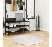 vidaXL Rug IZA Short Pile Scandinavian Look Cream Ø 100 cm NEW