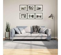 Rug Fluffy Carpet Area IZA Short Pile Scandinavian Look Grey vidaXL