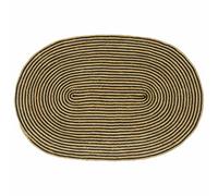 vidaXL Rug Natural and Black 100 x 152 cm Jute