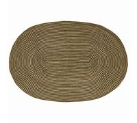 vidaXL Rug Natural and Black 152 x 245 cm Jute