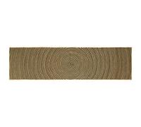 vidaXL Rug Natural and Black 80 x 300 cm Jute