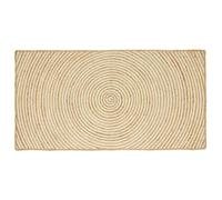 vidaXL Rug Natural and White 100 x 200 cm Jute