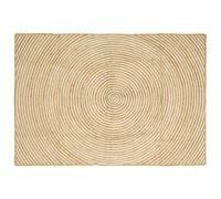 vidaXL Rug Natural and White 140 x 200 cm Jute