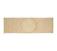 vidaXL Rug Natural and White 80 x 250 cm Jute