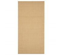vidaXL Rug Home Indoor Bedroom Living Room Area Floor Decor Mat Carpet Protective Rug with Anti-slip Latex Backing Natural Sisal 100x200 cm