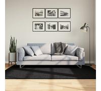 vidaXL Rug OVIEDO Short Pile Black 140x200 cm