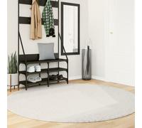 vidaXL Rug OVIEDO Short Pile Cream Ø 200 cm