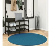 vidaXL Rug OVIEDO Short Pile Turquoise Ø 120 cm