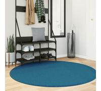 vidaXL Rug OVIEDO Short Pile Turquoise Ø 160 cm