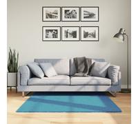 vidaXL Rug OVIEDO Short Pile Turquoise 120x120 cm