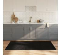 Vidaxl Rug Rectangular Black 100X200 Cm Bamboo