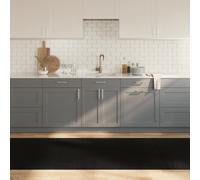 vidaXL Bamboo Area Rug 80x100 cm - Dark Brown Rectangular Mat with Non-Slip Backing for Living Room, Durable Water-Resistant Floor Covering