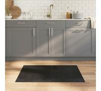 vidaXL Bamboo Rug Runner - Anti-Slip, Water-Resistant, Easy-Clean - Black 70x100 cm