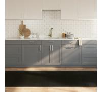 vidaXL Rug Rectangular Black100x300 cm Bamboo