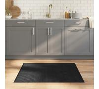 vidaXL Rug Floor Mat Area Rug Hallway Carpet Runner Rectangular Black Bamboo