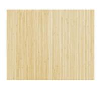 vidaXL Rug Rectangular Light Nature 80x100 cm - Bamboo, Water-Resistant with Anti-Slip Backing